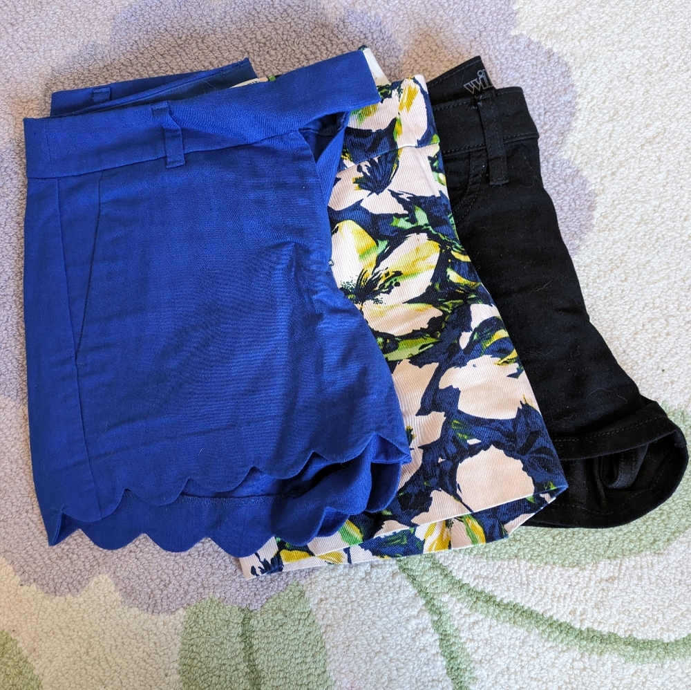 Lot of 3 shorts, j crew